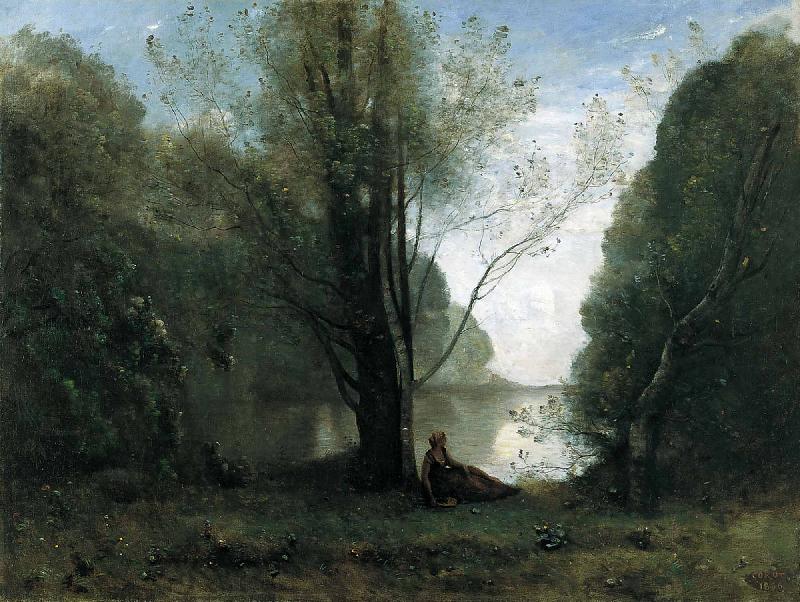 Jean Baptiste Camille  Corot Solitude Recollection of Vigen Limousin oil painting image